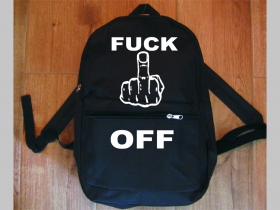 Fuck Off jednoduchý ľahký ruksak, rozmery pri plnom obsahu cca: 40x27x10cm materiál 100%polyester